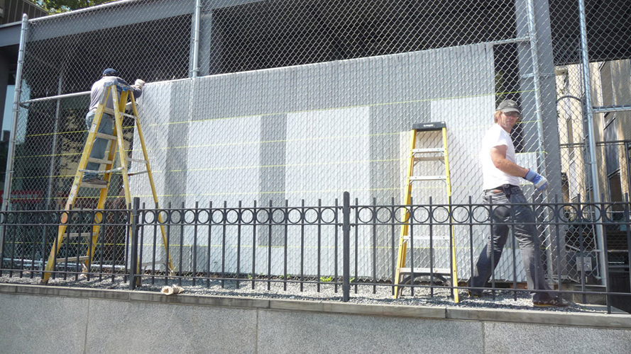 Modern School Fence Screen