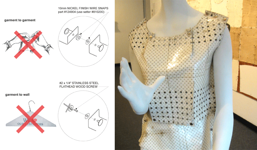 Laser Cut Clothes Installation