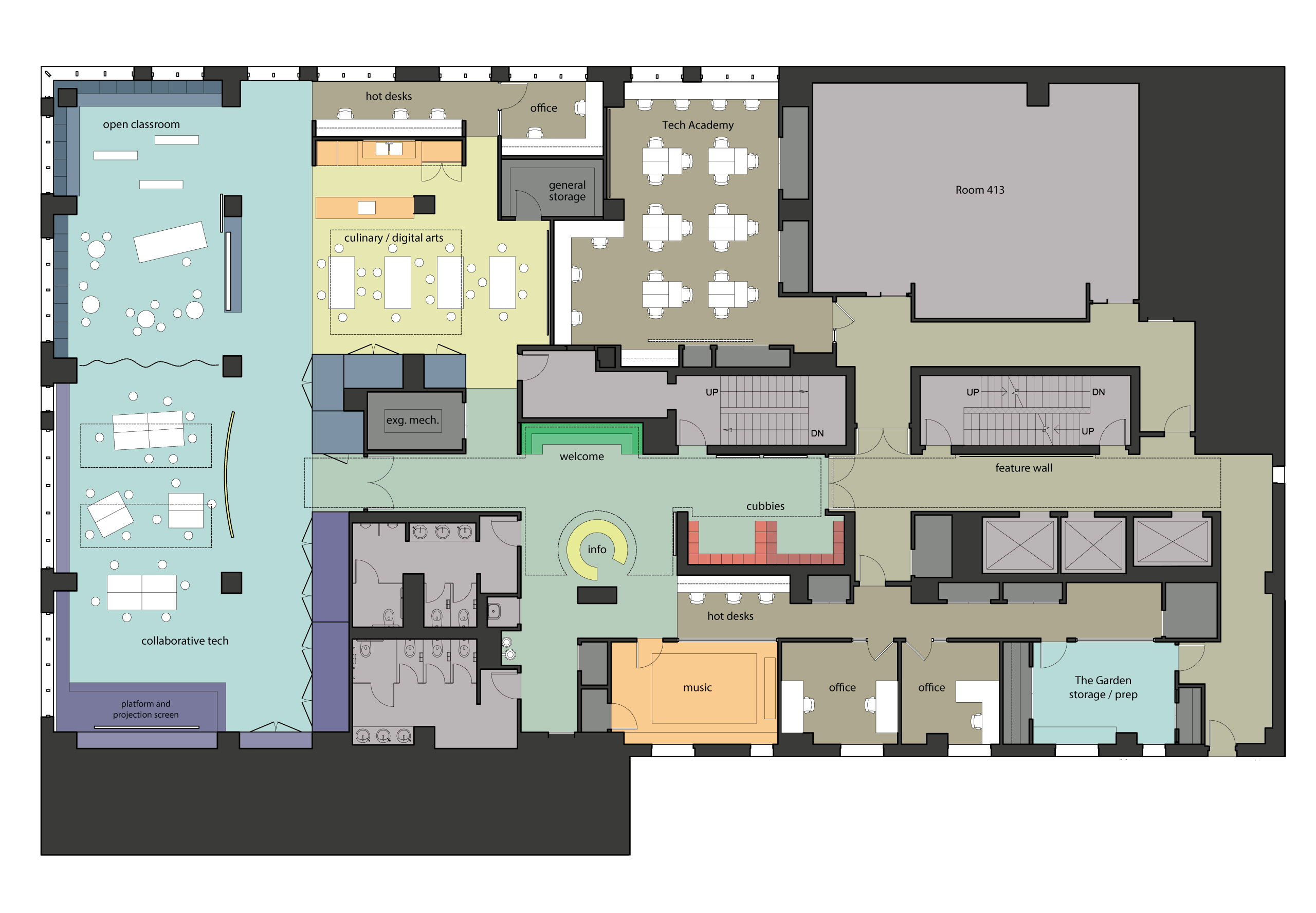 Grand St. Settlement Tech Center - PellOverton Architects